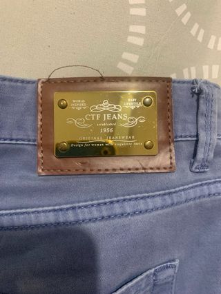 Pantalón Cortefiel Weekend Talla 40 Azul