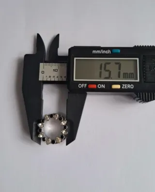 Set Pendientes dilatación 16mm brillantes y azul