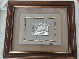 Quadro in argento con cornice