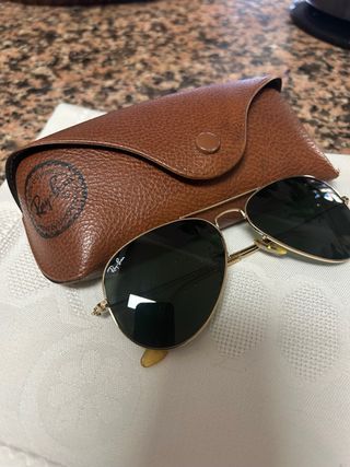 Gafas de sol Ray-Ban Aviador Dorado y Verde