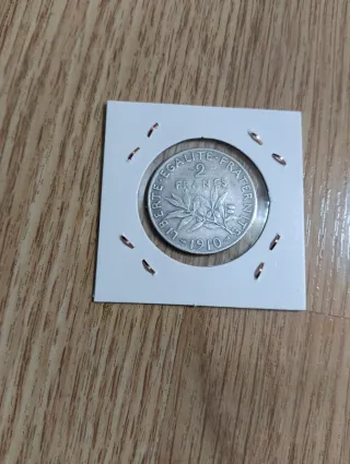 Moneda 2 Francos Francia 1910