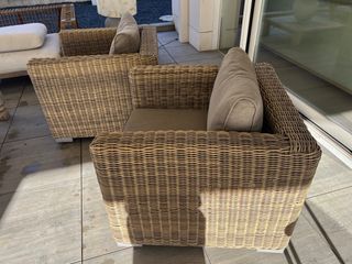 Pareja butacas ratán sintetico Becara