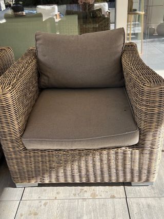 Pareja butacas ratán sintetico Becara