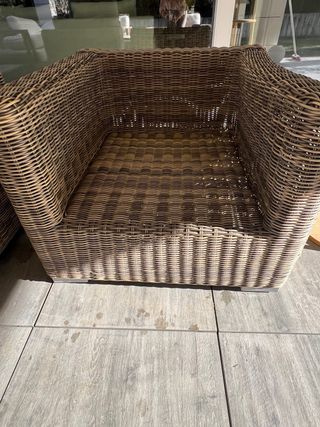 Pareja butacas ratán sintetico Becara