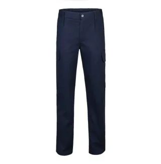 Pantalon trabajo 100% aLGodon color azul Talla 60