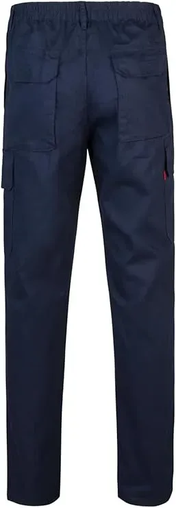 Pantalon trabajo 100% aLGodon color azul Talla 60
