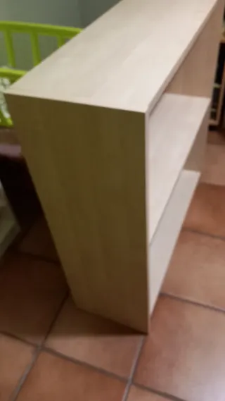 Estantería de madera color haya