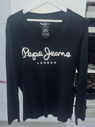 Camiseta Pepe Jeans Negra Talla XL