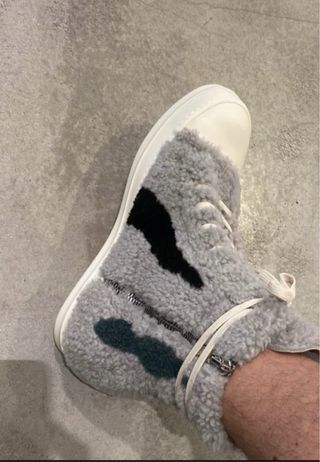 Rick Owens High Top Shearling Tg 44