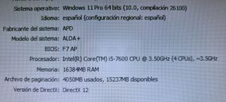 TORRE i5 7600-16GB RAM-SSD-HDD-GTX 950 2GB-W11