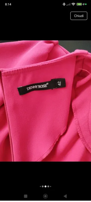 Vestito fucsia Danny Rose taglia 42