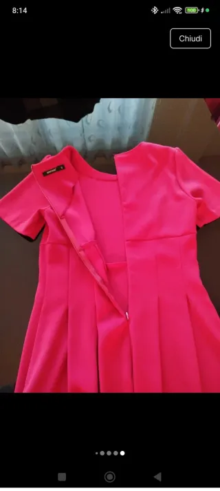 Vestito fucsia Danny Rose taglia 42