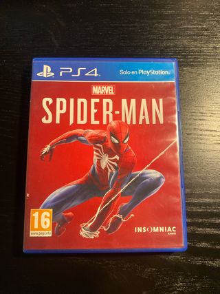 Carcasa Spider-Man PS4 (PlayStation 4). Sin juego