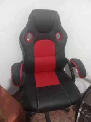 Silla Gamer Negra y Roja