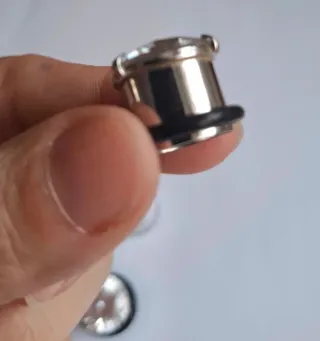 Set dilatación brillante/transparente 14mm