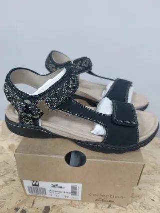 Sandalias Clarks Negras Talla 37