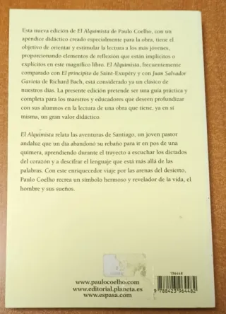 El alquimista. Paulo Coelho.
