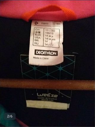 Chaqueta de esquí para niña