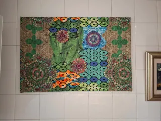 Cuadro decorativo tela multicolor