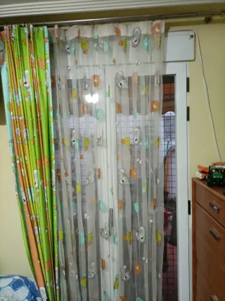 Cortinas infantiles con ratones