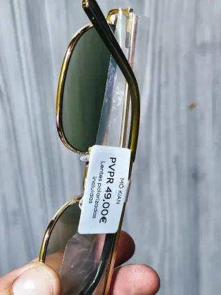 Gafas de sol MOKIAN doradas y verdes