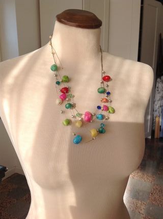 Collana pietre dure colorate