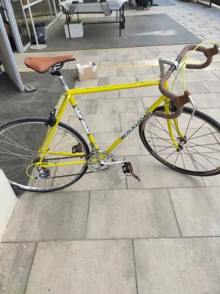 Bicicleta Clásica (pegatina Colnago) Amarilla