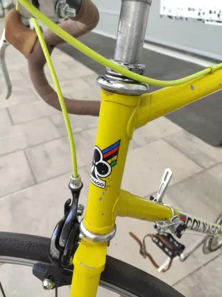 Bicicleta Clásica (pegatina Colnago) Amarilla