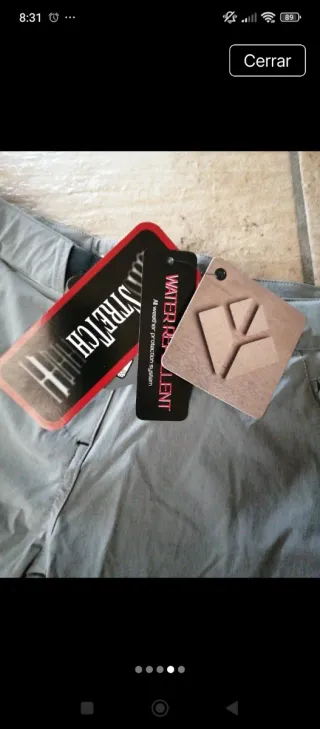 Bermuda trekking gris