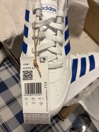 Zapatillas Adidas Blancas y Azules