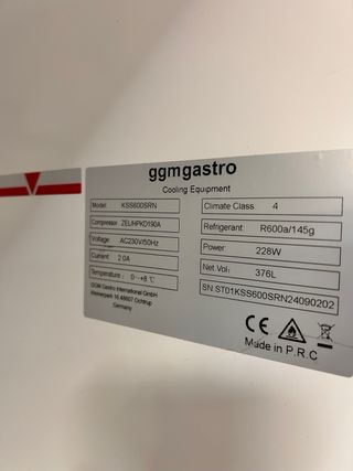 Nevera grande acero inoxidable 1 puerta