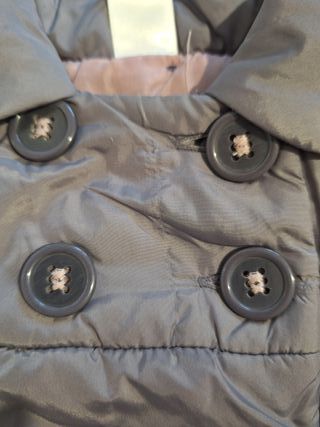 Abrigo morado niña ZARA 9/12 meses