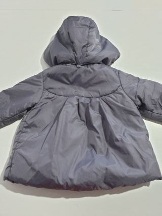 Abrigo morado niña ZARA 9/12 meses