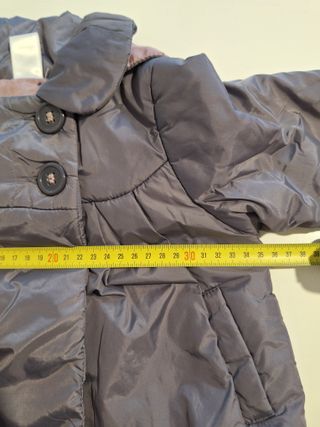 Abrigo morado niña ZARA 9/12 meses