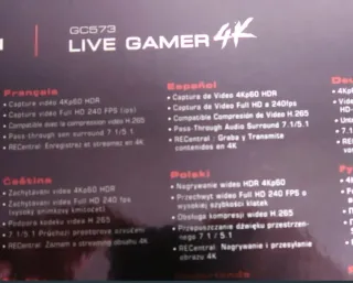 Capturadora Avermedia GC573 4K HDR