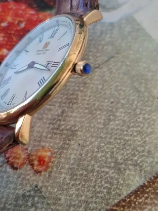 Orologio Steinhausen Uomo Pelle Marrone Oro