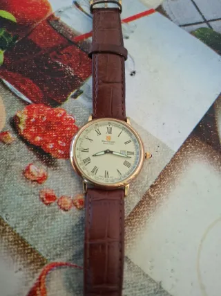 Orologio Steinhausen Uomo Pelle Marrone Oro
