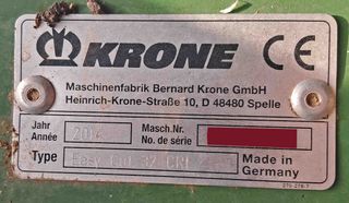 Segadora acondicionadora frontal Krone 32CRi.