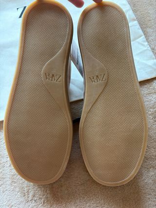 Zapatillas Zara rosas y beige