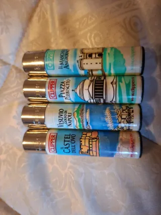 Set 4 accendini Clipper Napoli