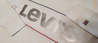 Felpa Levi's bianca con logo