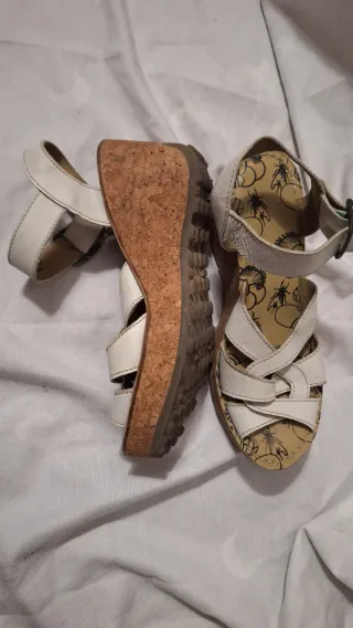 Sandalias blancas mujer