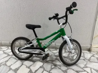 Bicicleta infantile Woom 14 verde