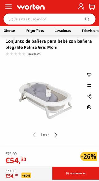 Bañera bebe plegable