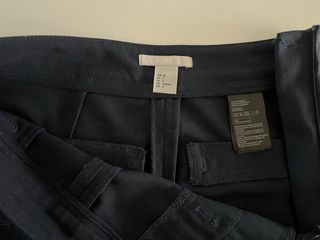 Shorts blu scuro a vita alta