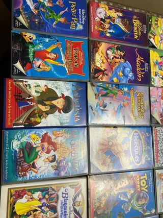 Coleccion de peliculas de Walt Disney en VHS