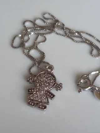Collana Argento 925 Bambolina Brillante