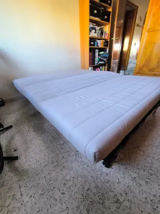 Divano letto Ikea Beige in tessuto