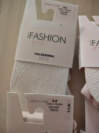 Calze Calzedonia bimba ricamate 6 paia