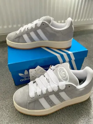 Zapatillas Adidas Campus Gris/Blanco